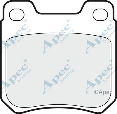 APEC BRAKING Комплект тормозных колодок, дисковый тормоз PAD619